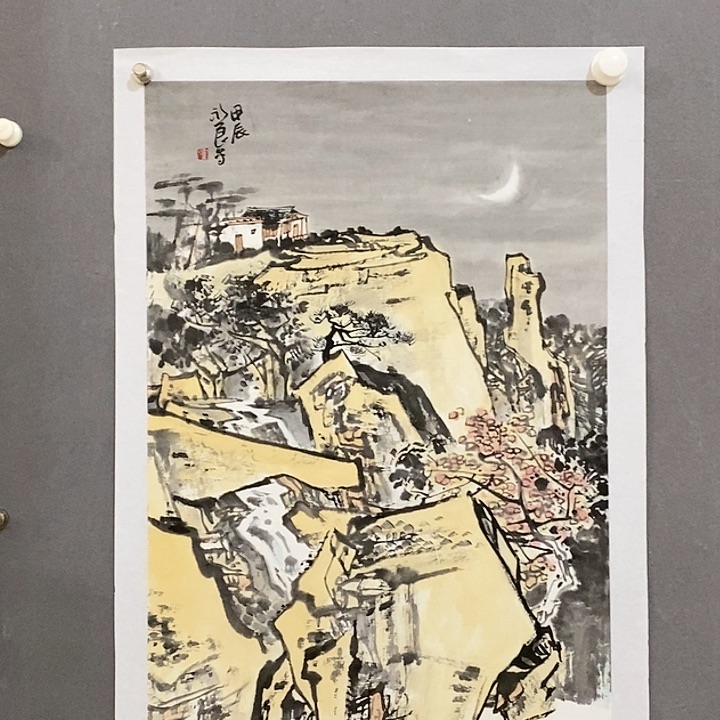 书法张福水山水小品