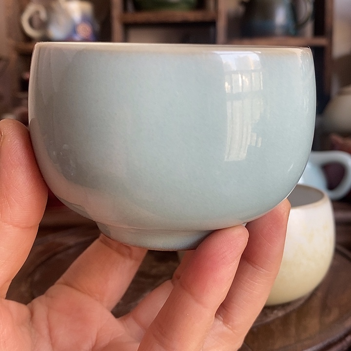 中国神后钧瓷茶具处理