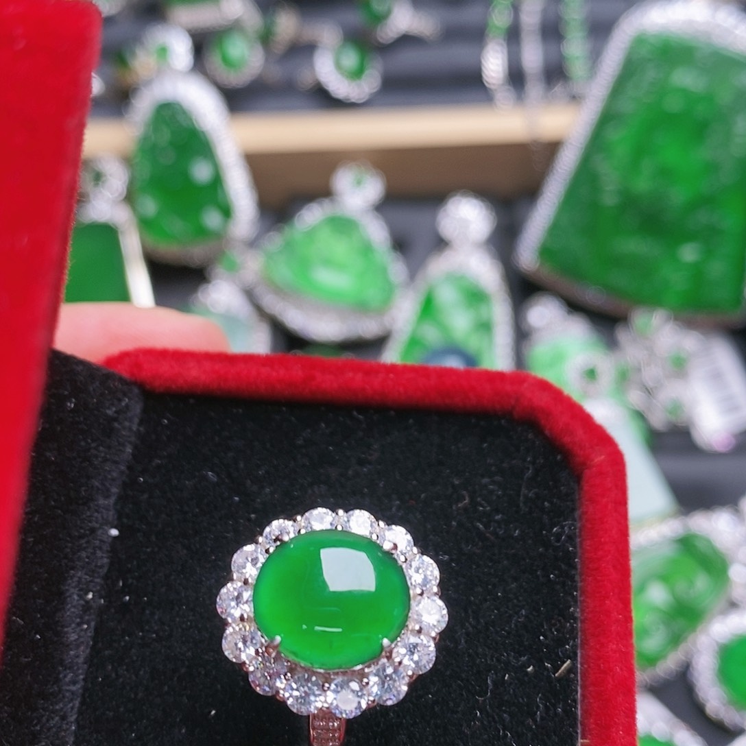 翡翠戒指未镶嵌戒指8