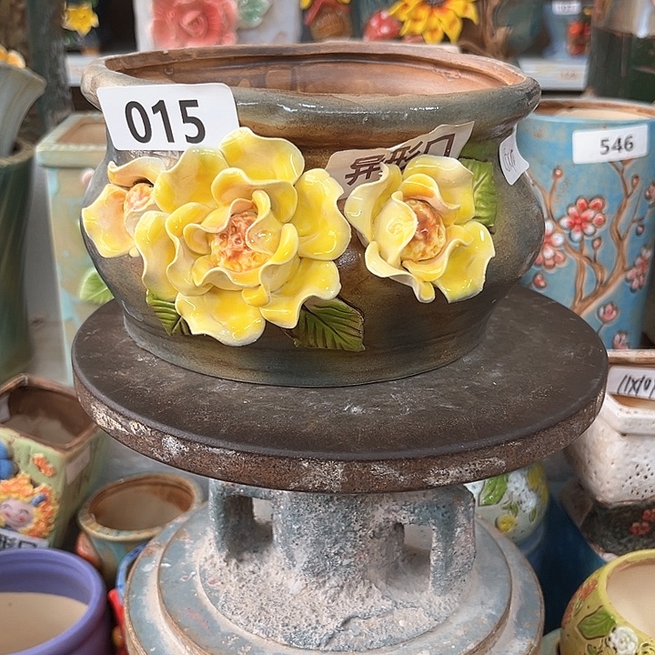 紫砂花盆粗陶材质多肉花盆