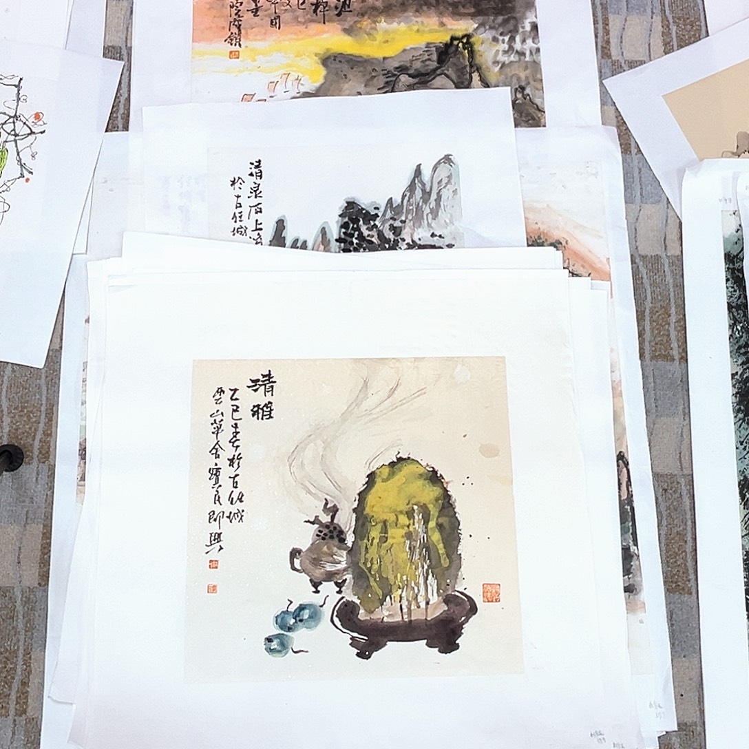 绝***ᴸ国画杜宝民老师40斗方花鸟奇奇