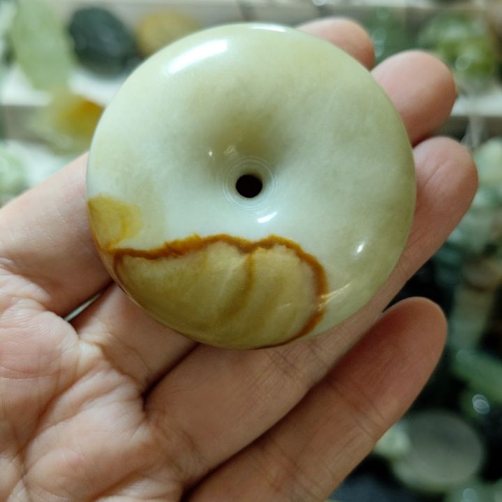 岫玉平安扣未镶嵌