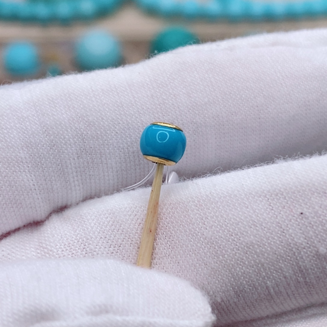 绿松石未镶嵌珠宝奇石5.5mm