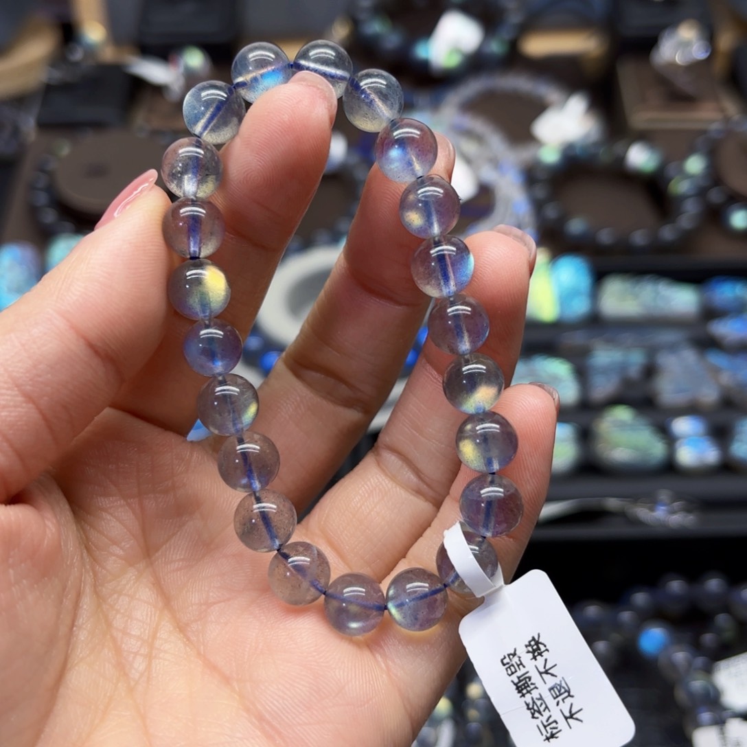 长石手串未镶嵌球*8.5左右