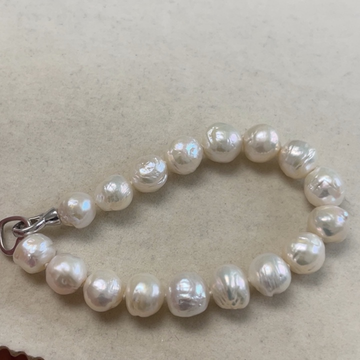 淡水珍珠手链银S925镶嵌