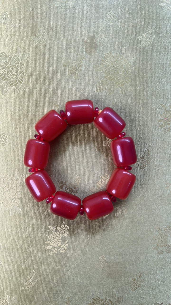 琥珀大珠子手串 辉辉精选