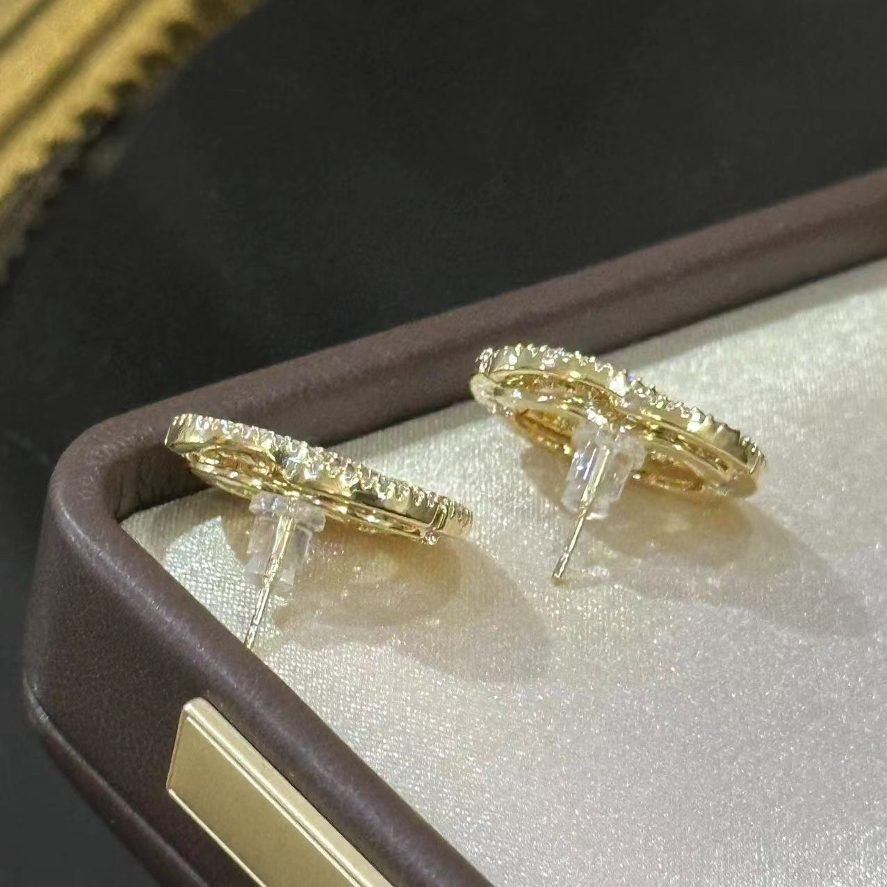 铜合金耳饰 金色超闪个性耳饰-67406