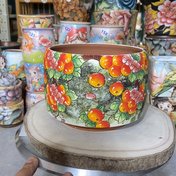 红陶景德镇艺术手绘作品