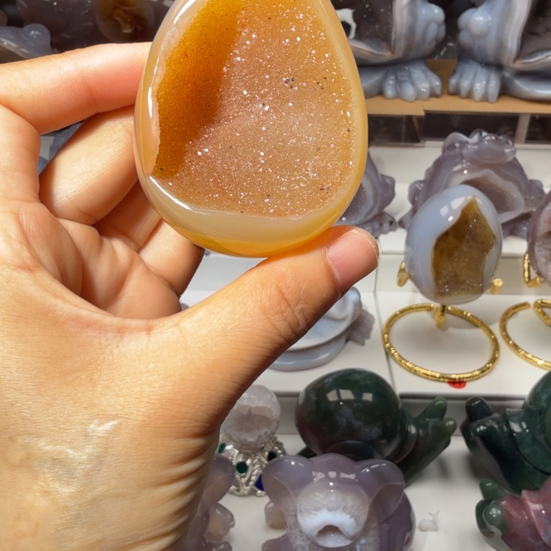 玛瑙/玉髓未镶嵌摆件