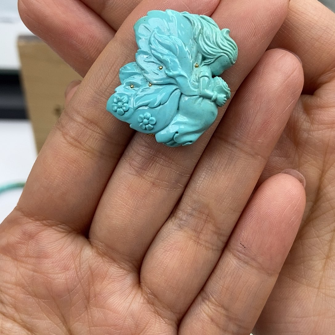 绿松石未镶嵌珠宝奇石