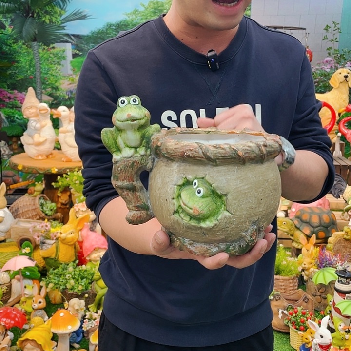 红陶花园庭院摆件