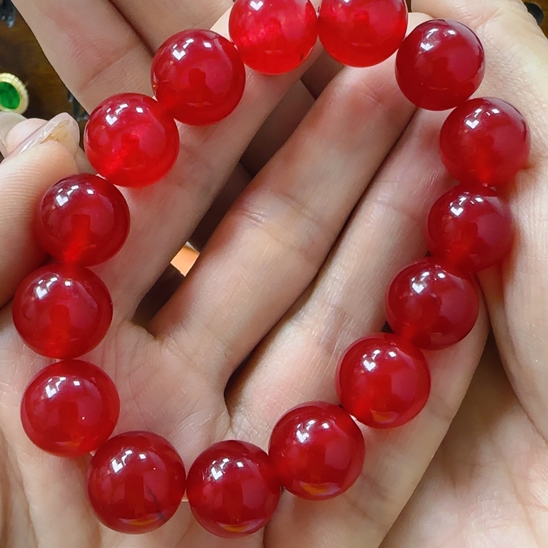 石英质玉手链合金马脑20