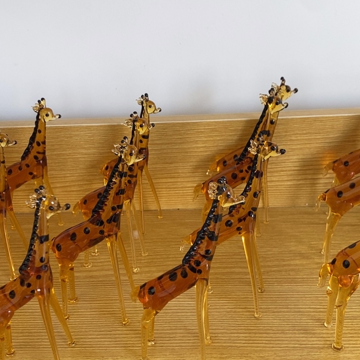 琉璃手工艺品琉璃长颈鹿