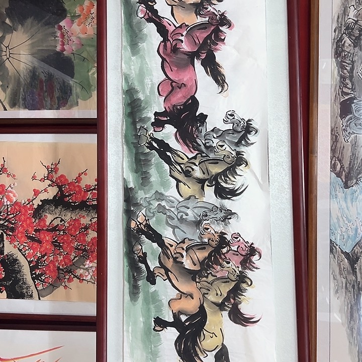 国画新年快乐纯手绘作品