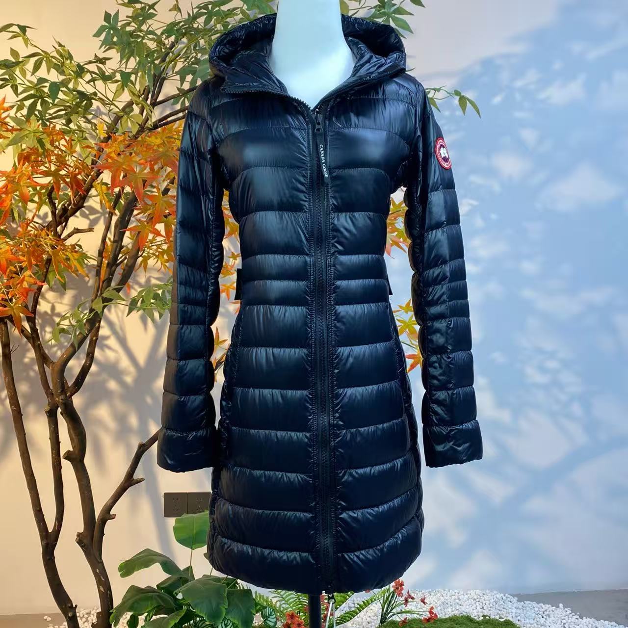 99新 CANADA GOOSE 2511204/XS码/Cypress系列连帽长款羽绒服