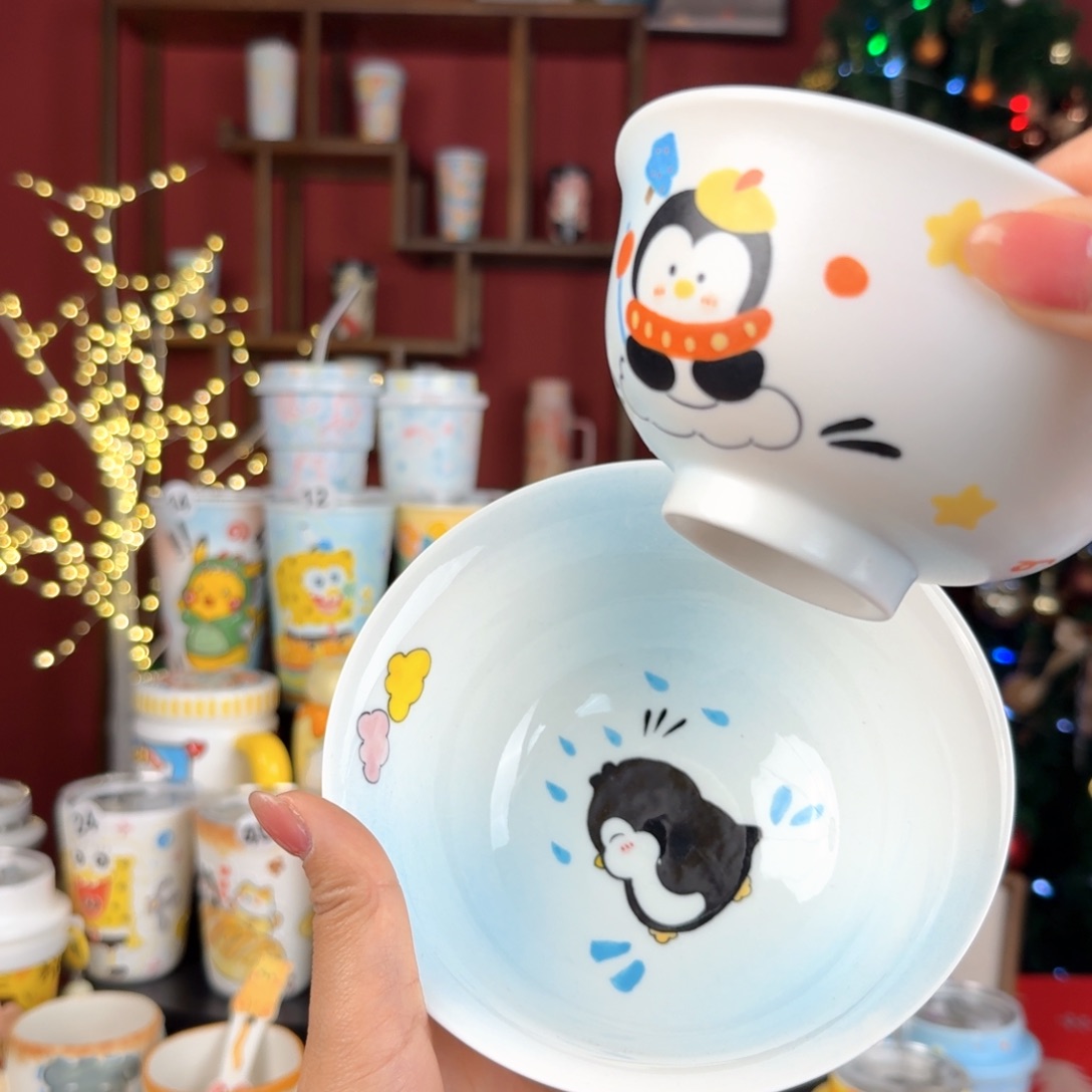 蓝***济陶景德镇手绘高温釉下彩玉泥