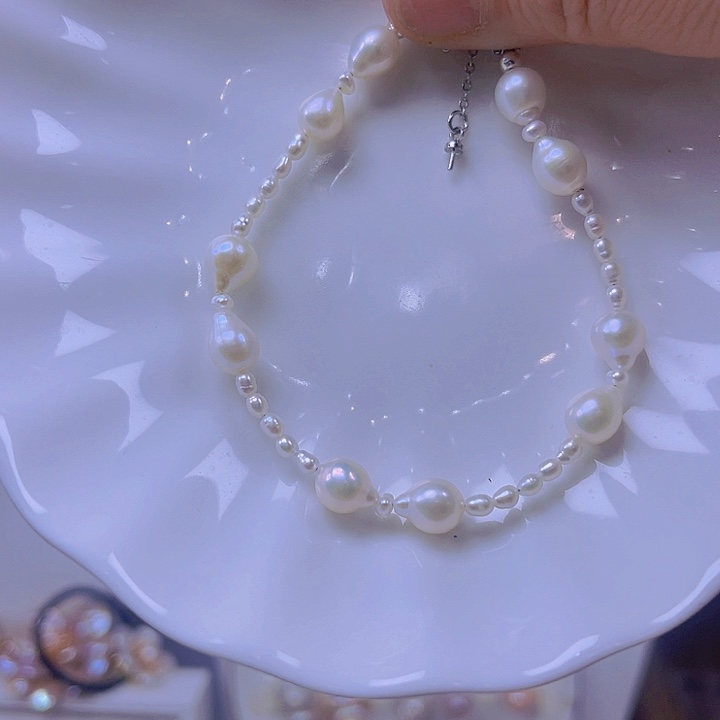 淡水珍珠手绳合金