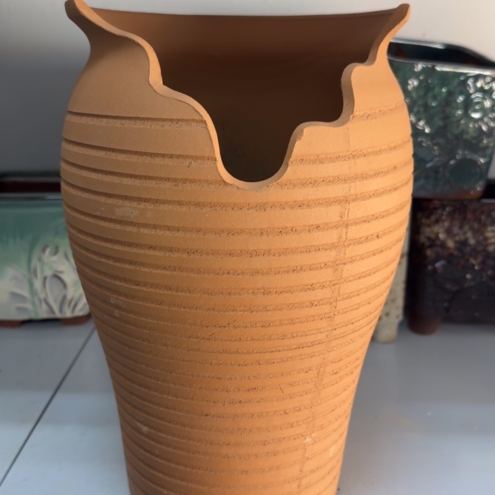 紫砂花盆口18高30，111111