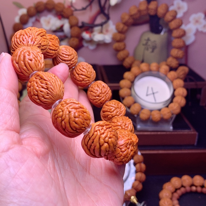 桃核手串龙纹桃核14