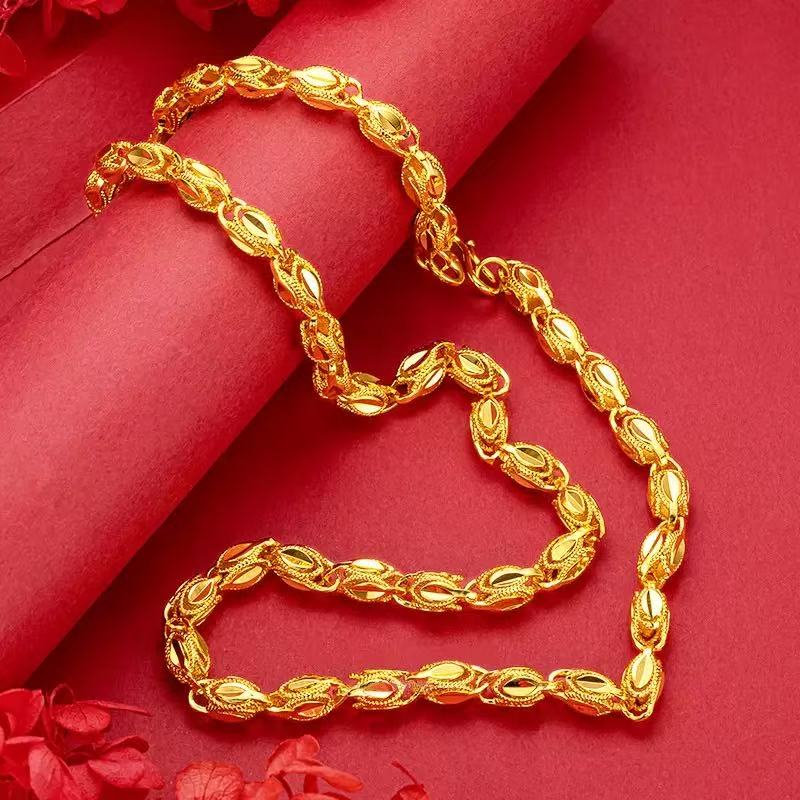 合金项链 合金项链 【凤眼项链】霸气潮流时尚不掉色大气经典金色