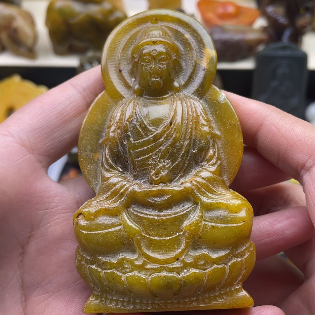 未镶嵌蛇纹石玉颈饰6