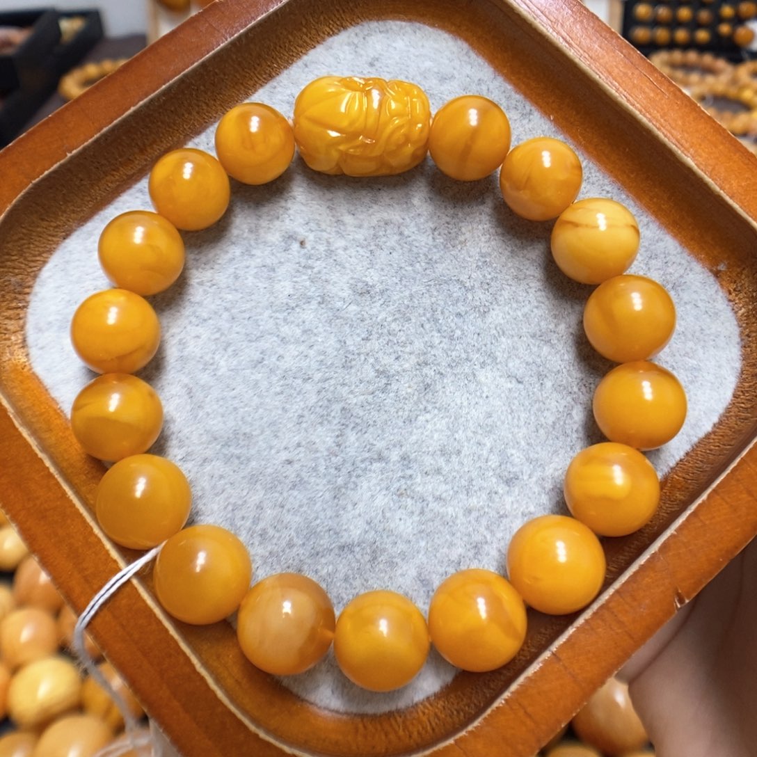 蜜蜡手串未镶嵌蜜蜡