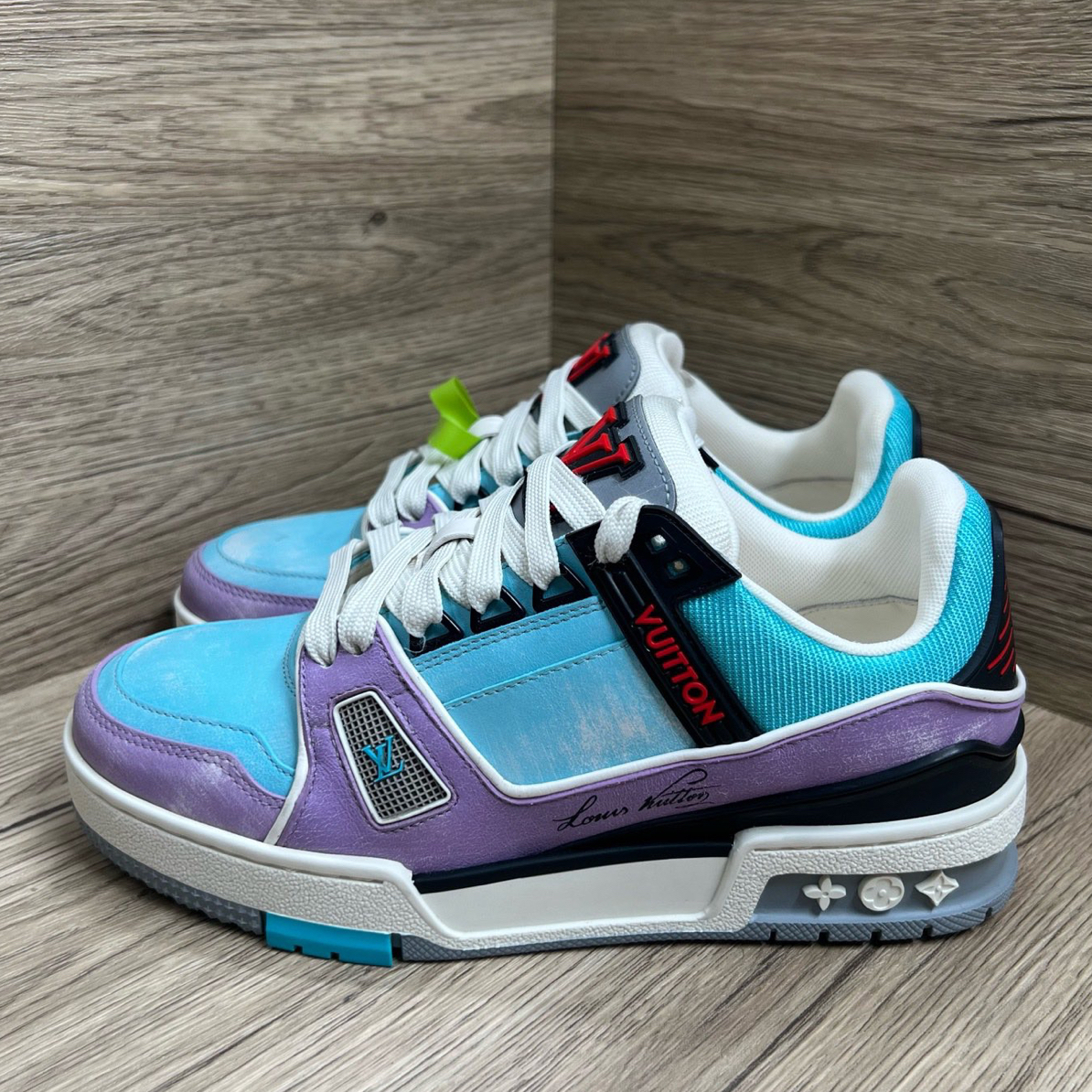 99新 LouisVuitton/路易威登 Trainer 马卡龙板鞋 36.5码