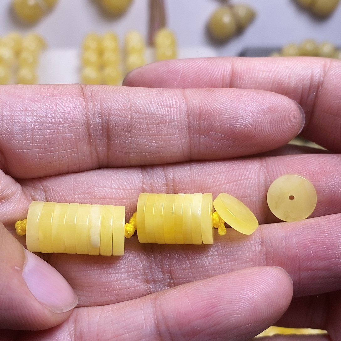 裸石琥珀未镶嵌蜜蜡隔片