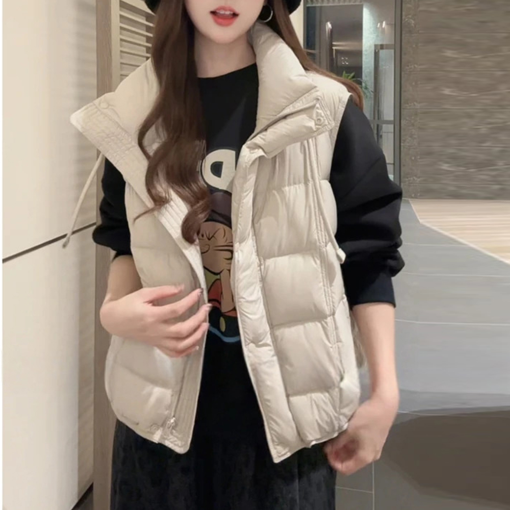 拉链设计感无袖马甲女2026秋季新款韩版宽松高级感显瘦衣服