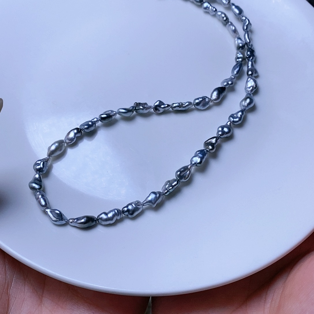 海水珍珠耳饰银S925镶嵌