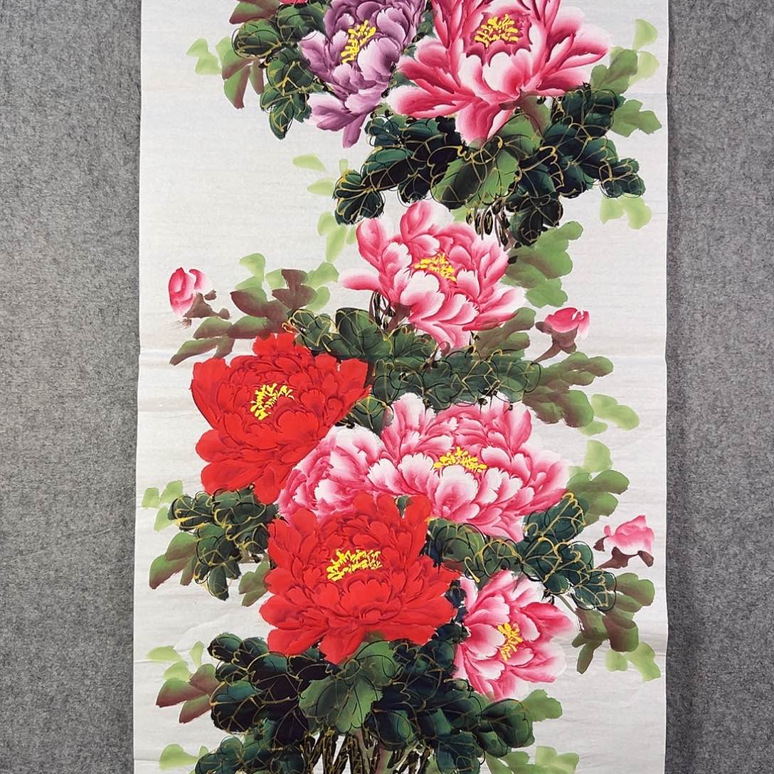 国画288 牡丹等植物生长于这里生长