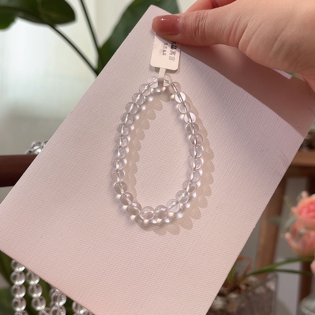 水晶手链未镶嵌白水晶6mm