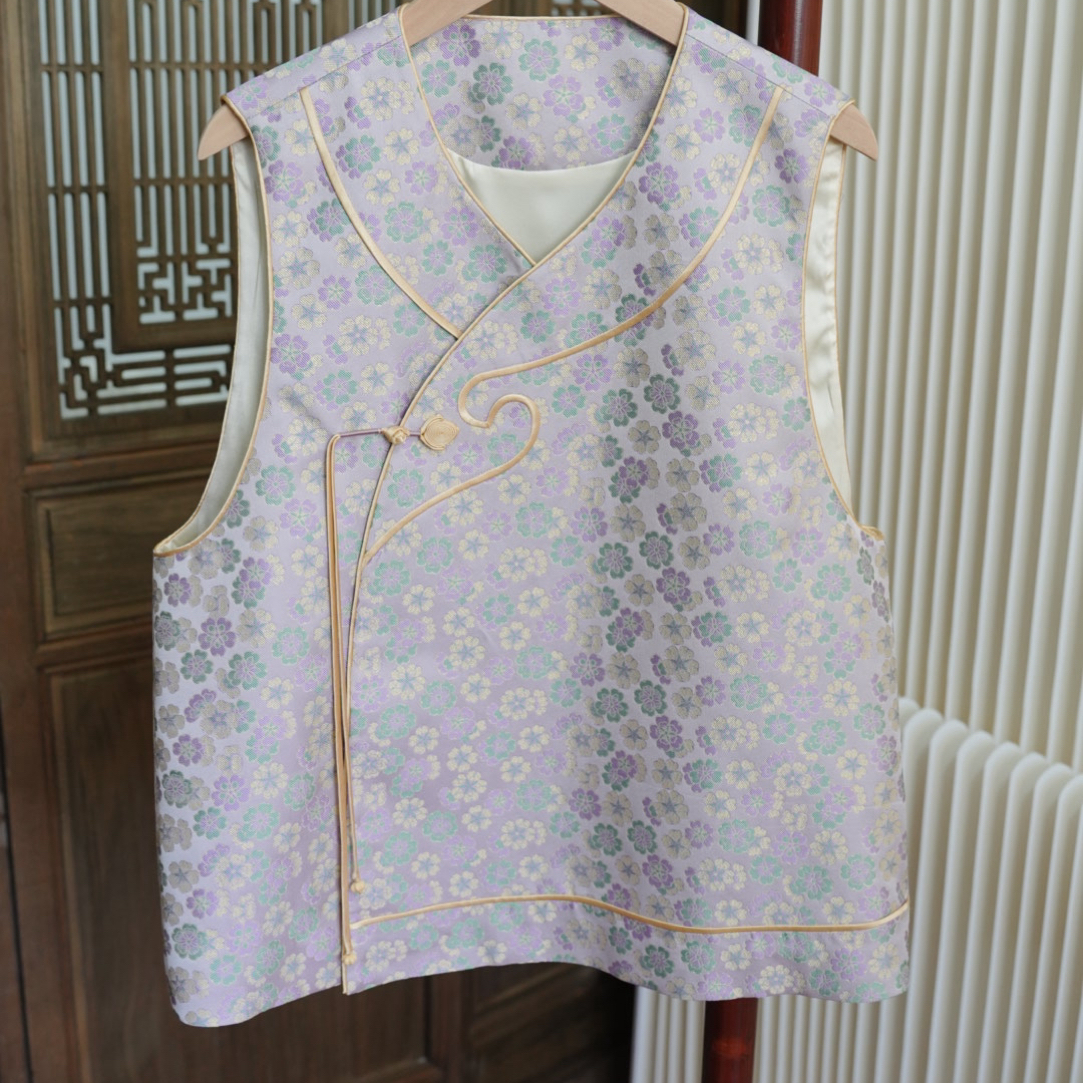 RE00726小雏菊宋锦马甲