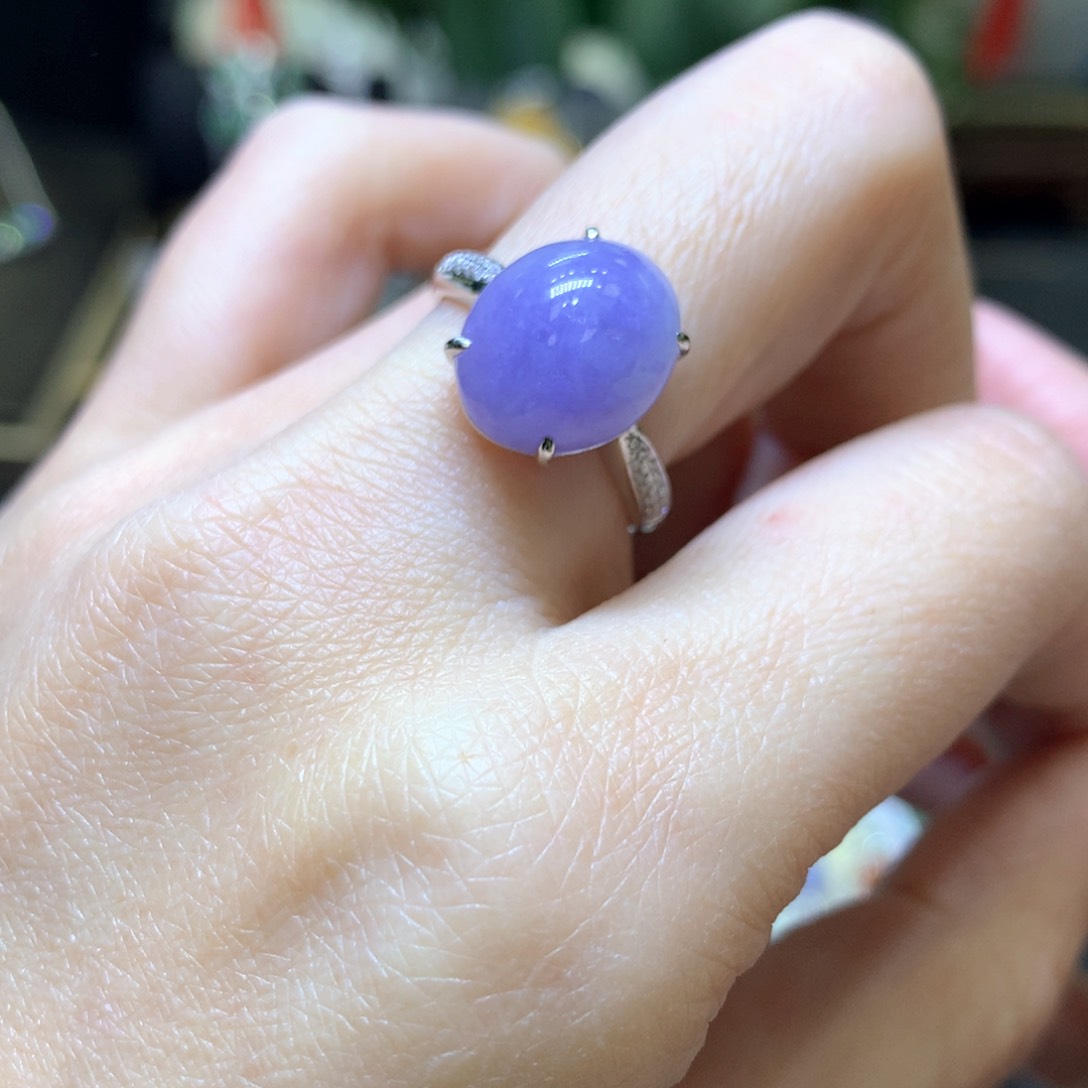 翡翠18K金镶嵌颈饰翡翠吊坠项链