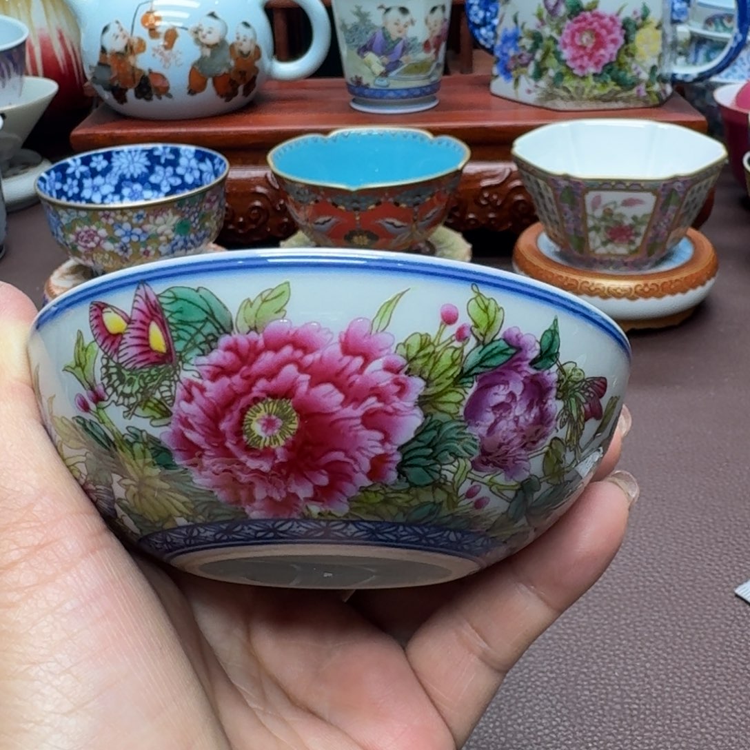 瓷片景德镇仿古手工制作精品展示