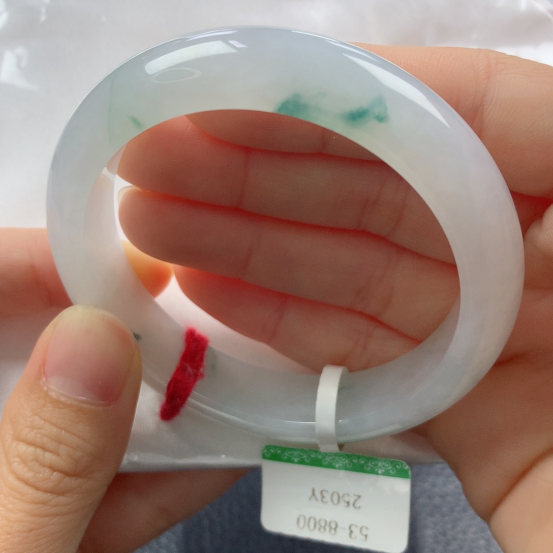 未镶嵌手镯翡翠缅甸天然翡翠A货53正