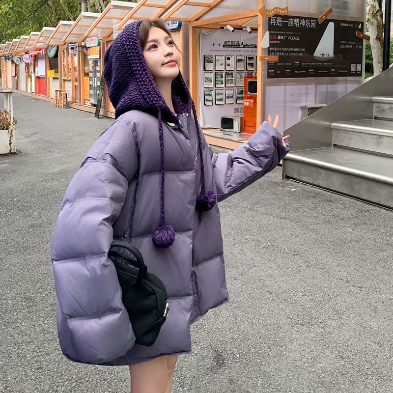 BOHEYA 连帽羽绒服 | 宽松绗缝廓形毛球宽松慵懒感绗缝外套n9