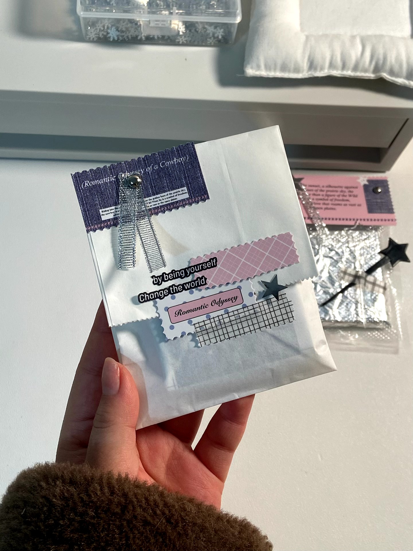 小食量文创随心配 封口贴卡头卡背折页