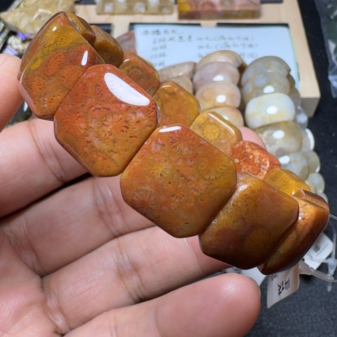 未镶嵌纯天然色有机玉石保真色硅化玉