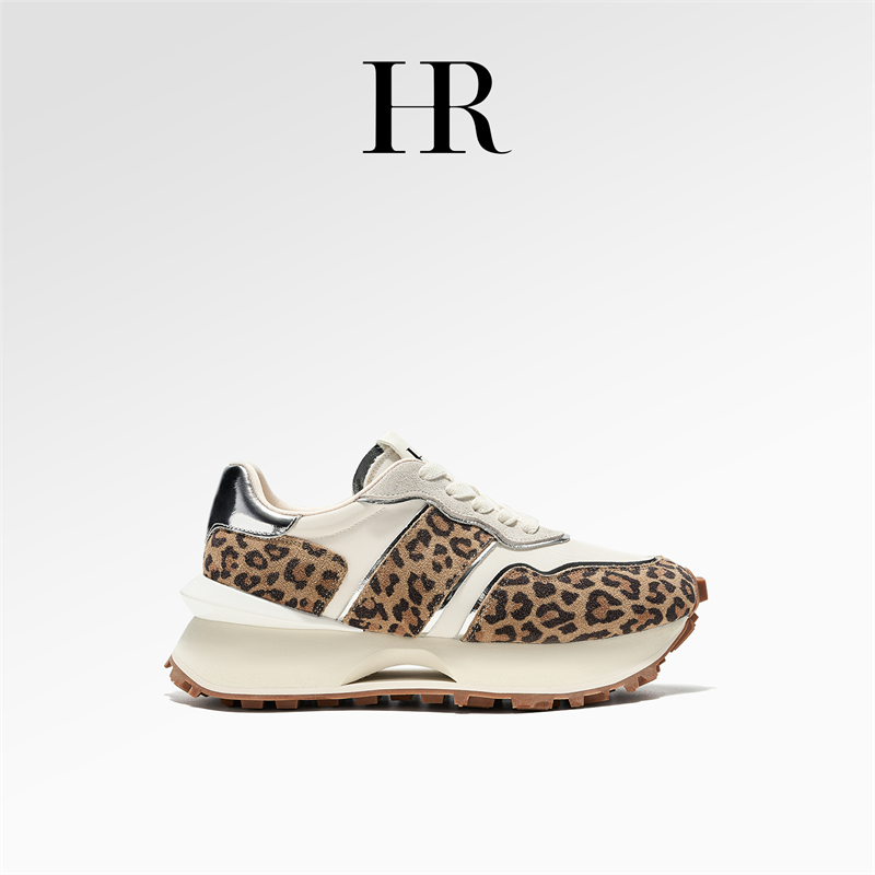 HR/赫莲娜春季复古百搭时尚潮鞋轻便防滑低帮透气系带运动休闲鞋