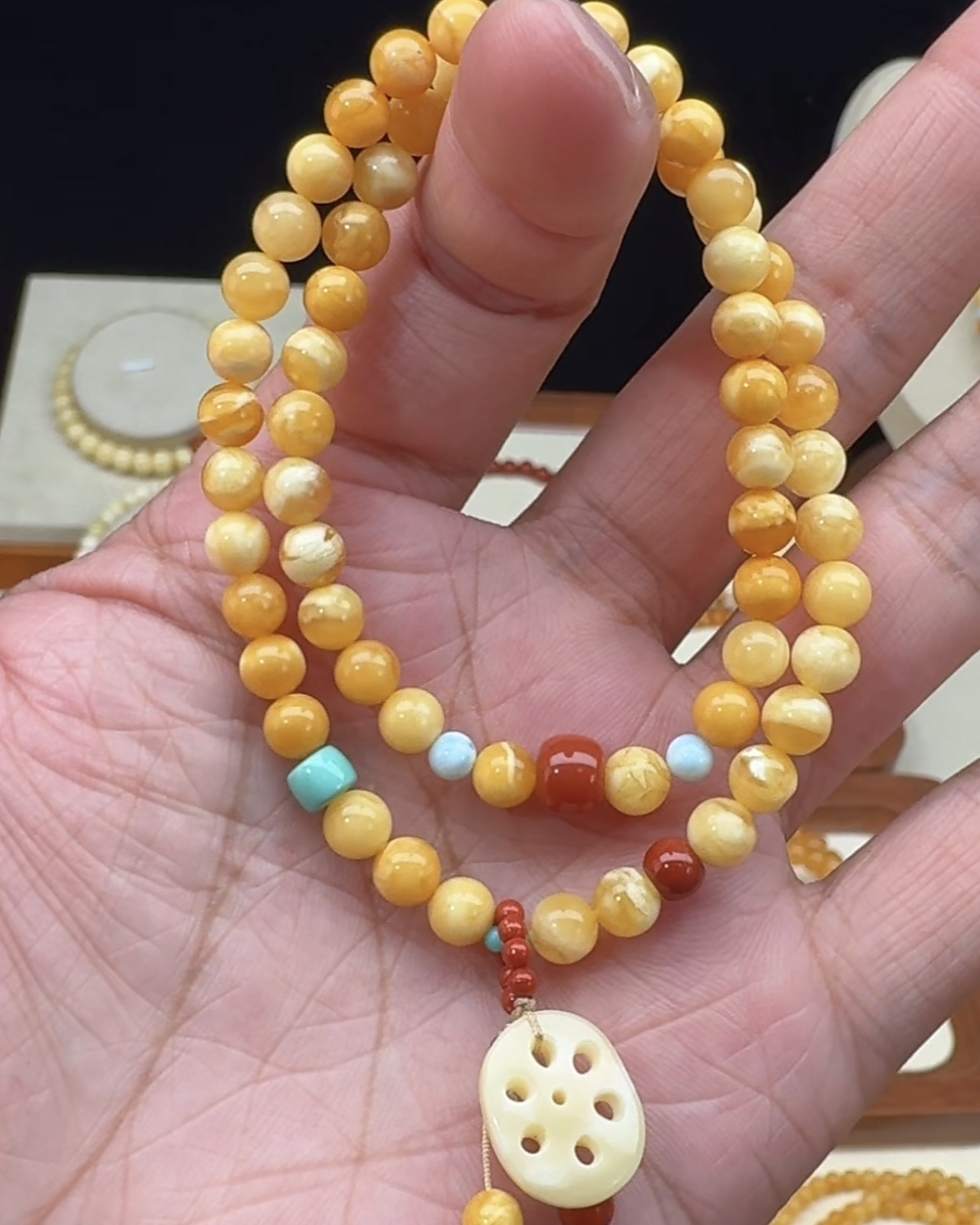 双圈妖孽纹俄料天然头货毕业级老花蜡