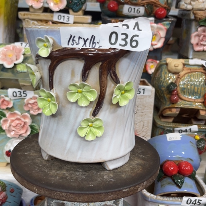 紫砂花盆粗陶材质多肉花盆