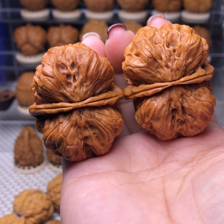 文玩核桃把件10号磐石鬼脸45尺