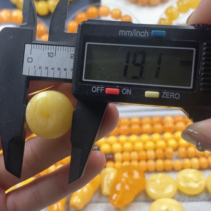 蜜蜡裸石未镶嵌天然蜜蜡平安扣19*9mm尺寸单颗保真