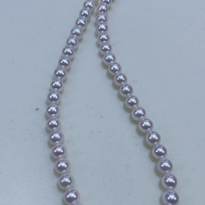 淡水珍珠颈饰银S925镶嵌6-6.5飒飒亮圆度好