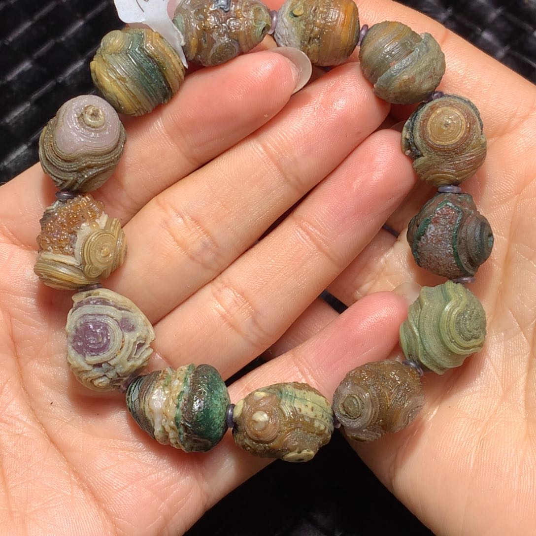 未镶嵌玛瑙/玉髓珠宝半成品