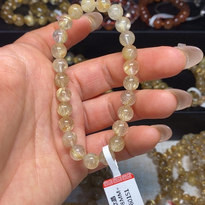 水晶手链未镶嵌?*鱼天然发晶