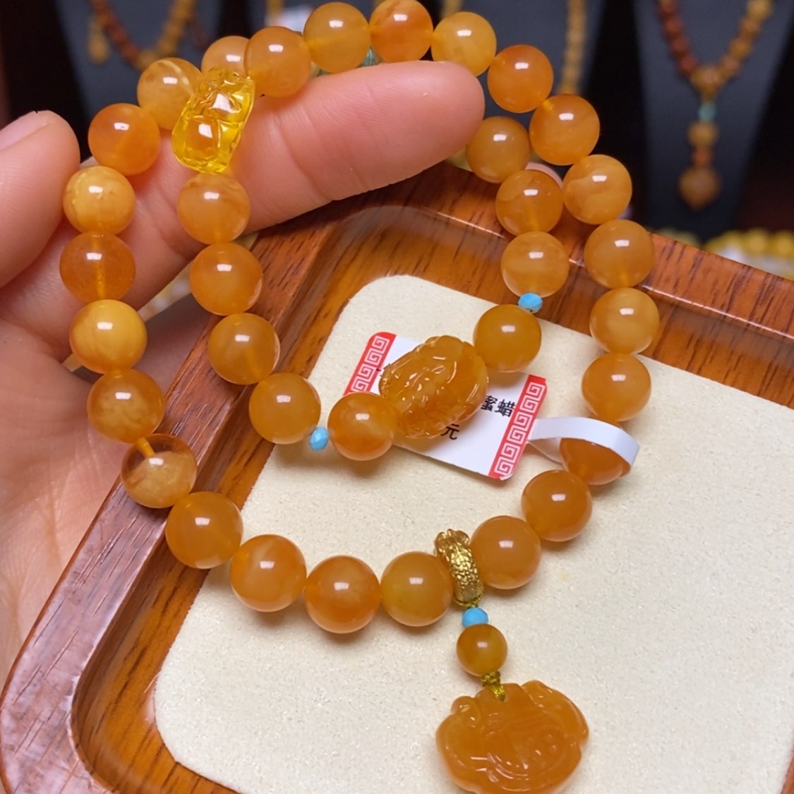 【闪购商品】蜜蜡手链未镶嵌手串