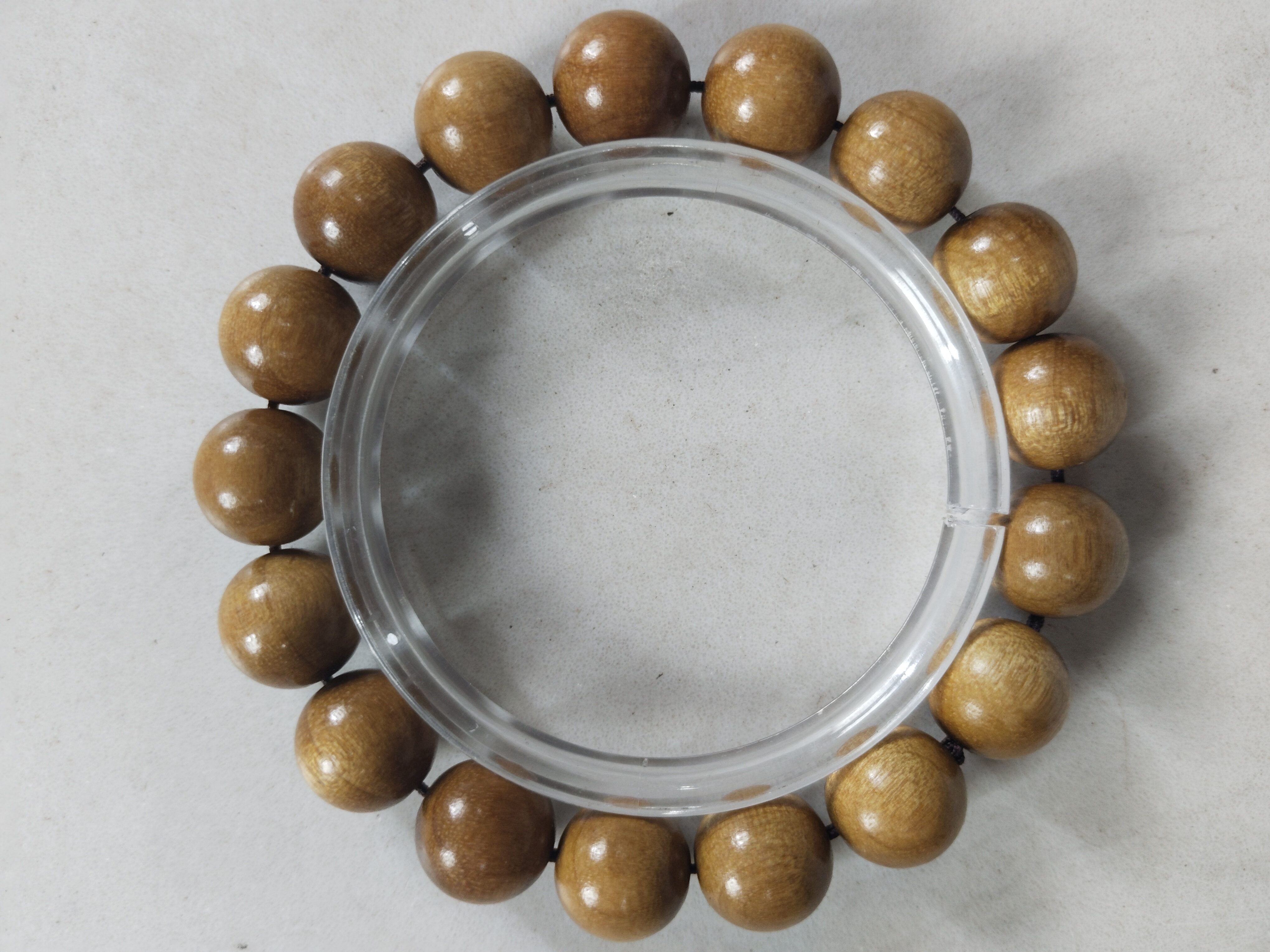 H162 金丝楠黄1.2cm圆珠手串  