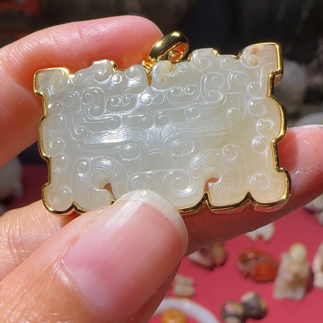 传***藏和田玉未镶嵌挂件